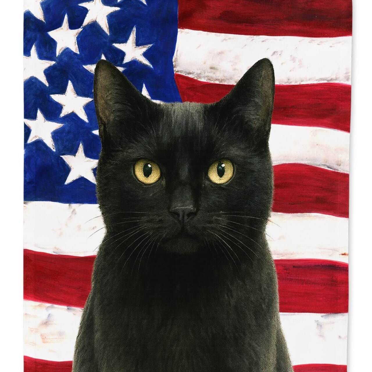Edge Collections - 28" x 40" - Multicolor - Black Cat Decorative Sleeve Pole Flag - 1 Piece